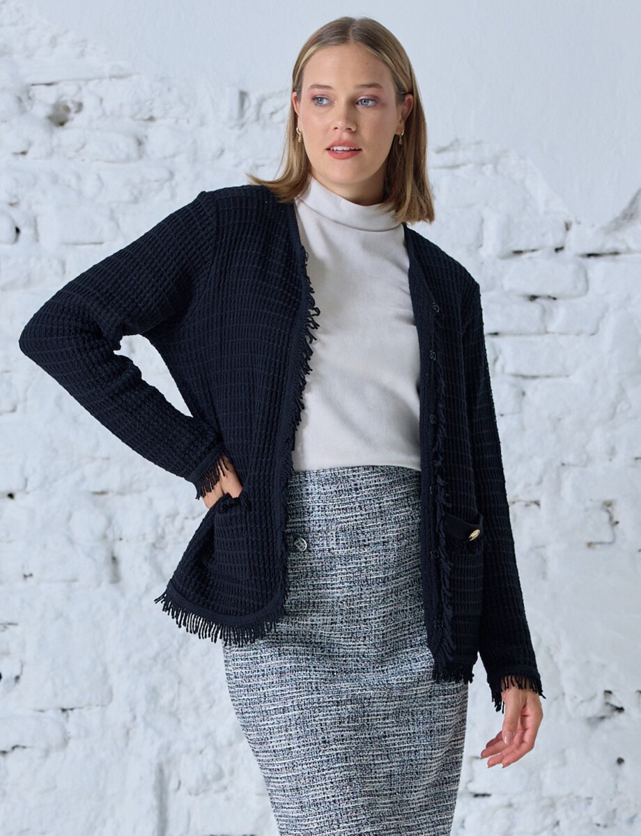Chaqueta Tejida - Negro 