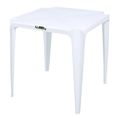 Mesa cuadrada Blanca 70 x 70 cm Bela Vista Mesa cuadrada Blanca 70 x 70 cm Bela Vista