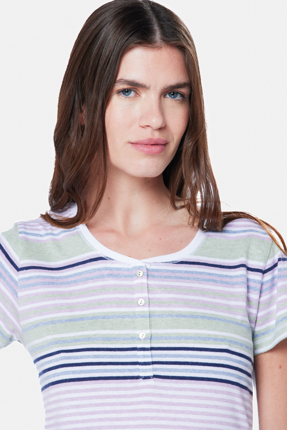 REMERA RAYADA Blanco