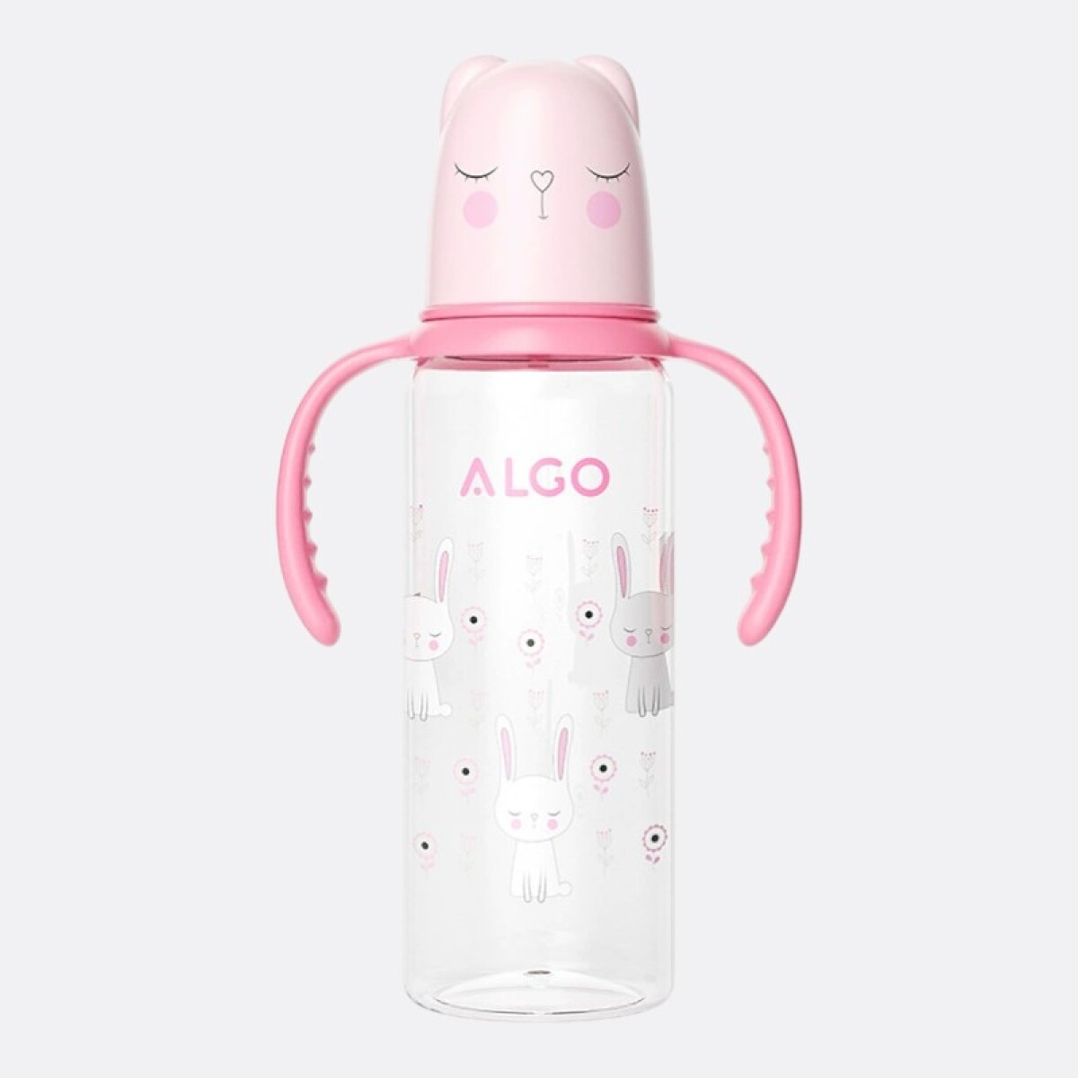 Mamadera Bebé 240ml Con Agarre - Conejo 
