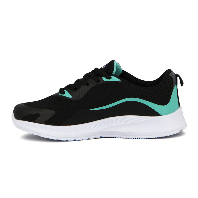 Avia Zapatillas Acordonadas Para Dama Patron- Black/mint Negro-menta