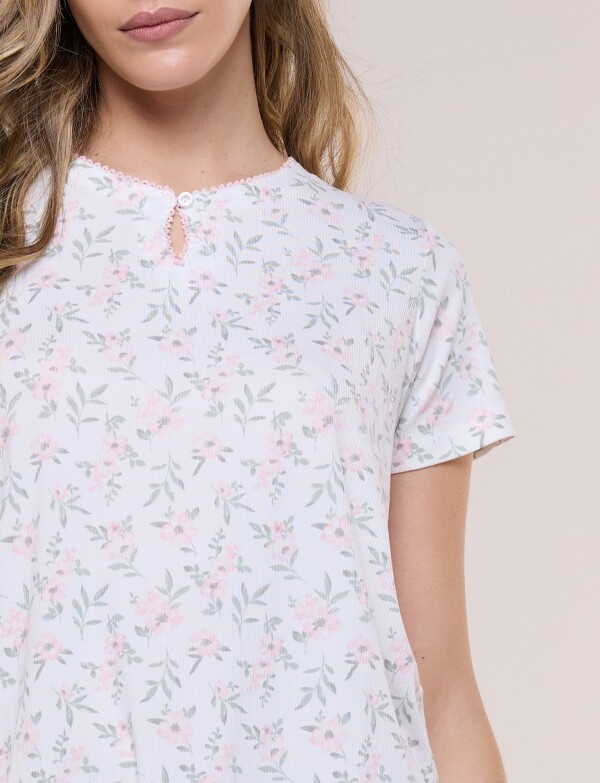 Pijama Con Capri CRUDO/MULTI