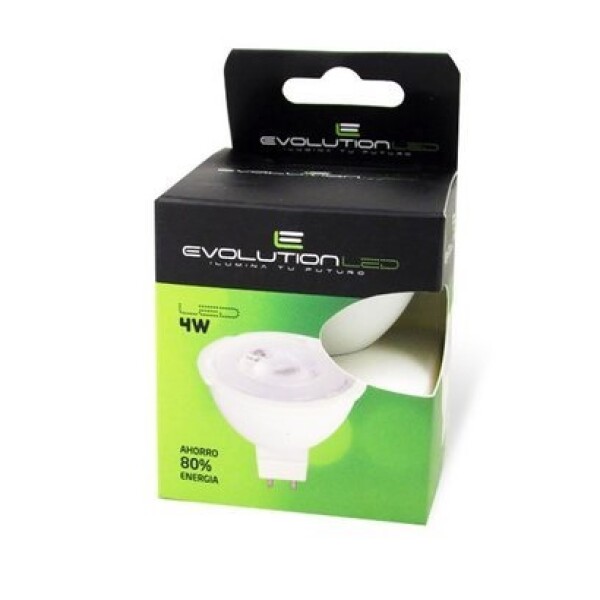 Lampara Led Dicroica GU5.3 - 4W Luz Cálida Evolution Lampara Led Dicroica GU5.3 - 4W Luz Cálida Evolution