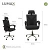 Silla Ejecutiva Ergonómica Lumax Modelo Clyde Negro