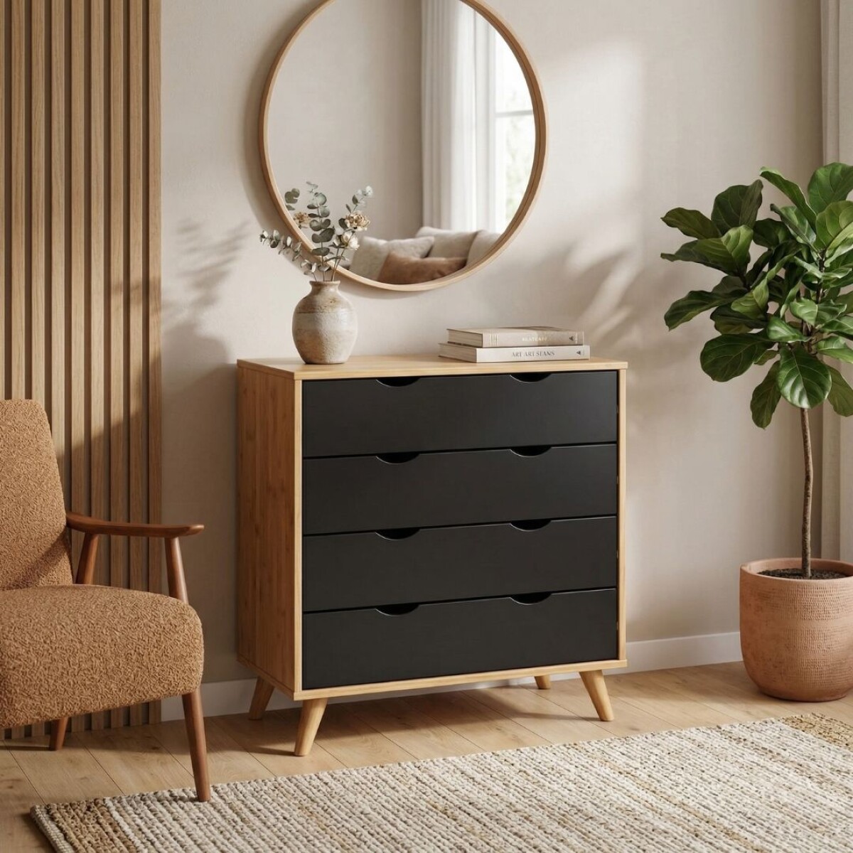 Comoda 4 Cajones - Linea Dublin 