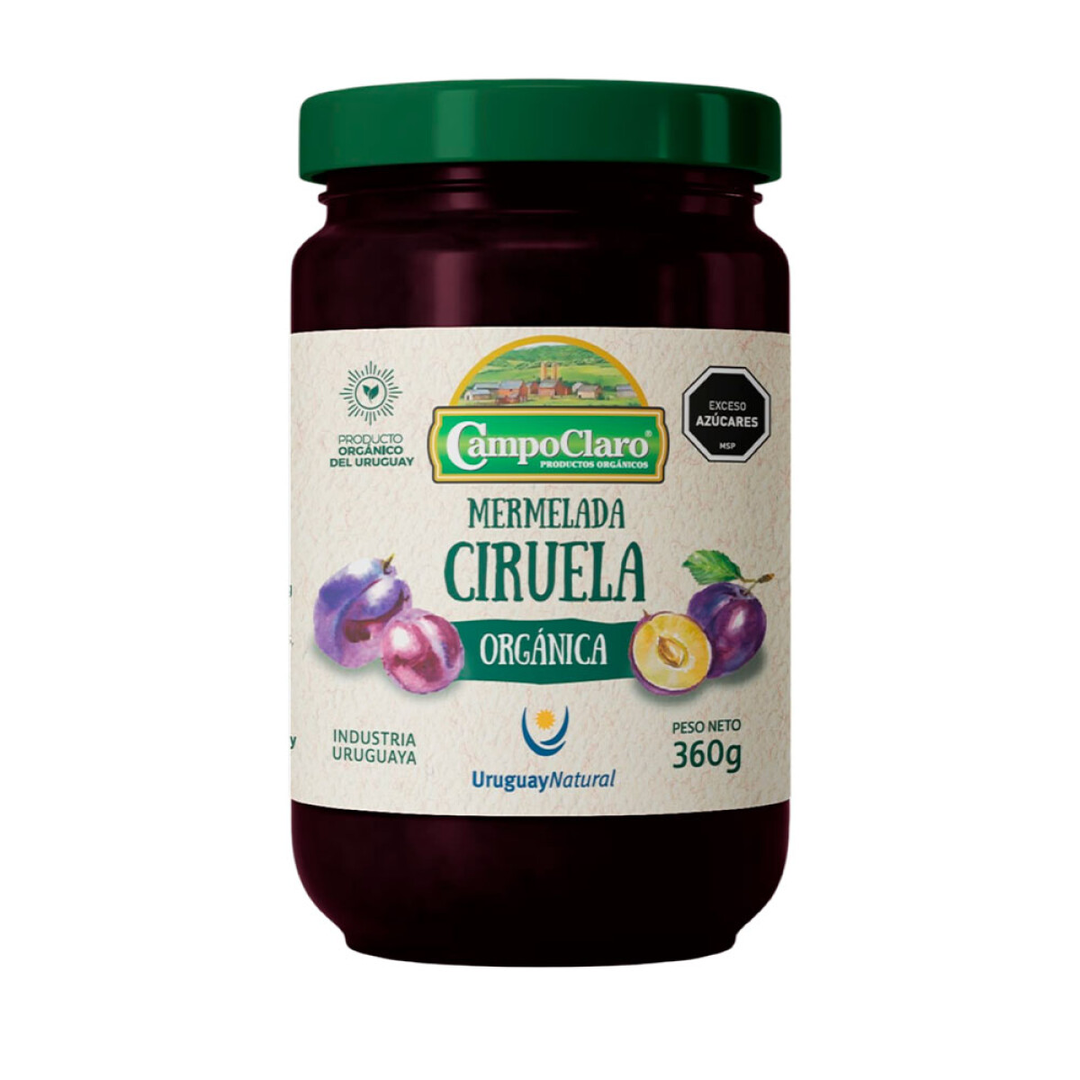 Mermelada De Ciruela Orgánica Campo Claro 270g 
