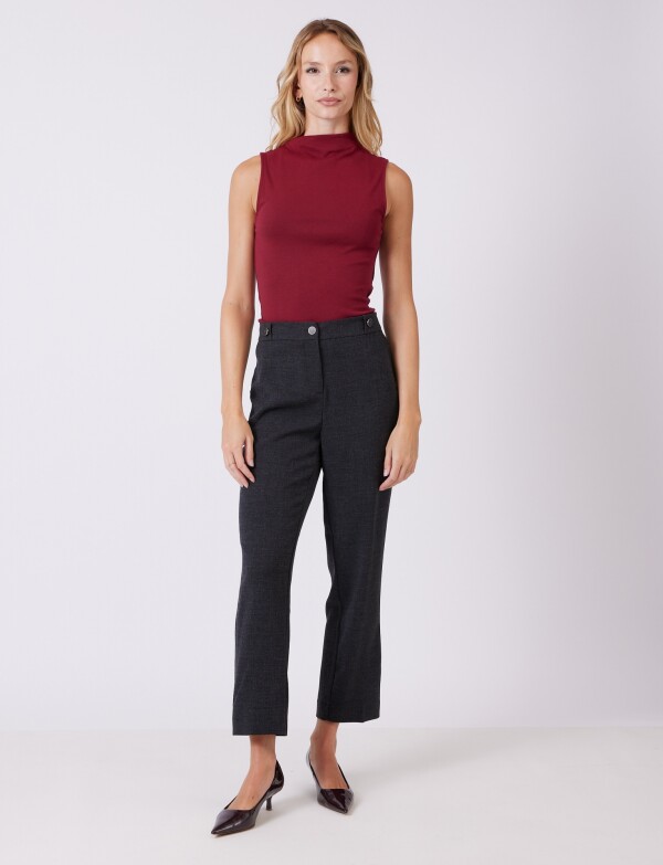 Pantalon Confort Recto GRIS OSCURO