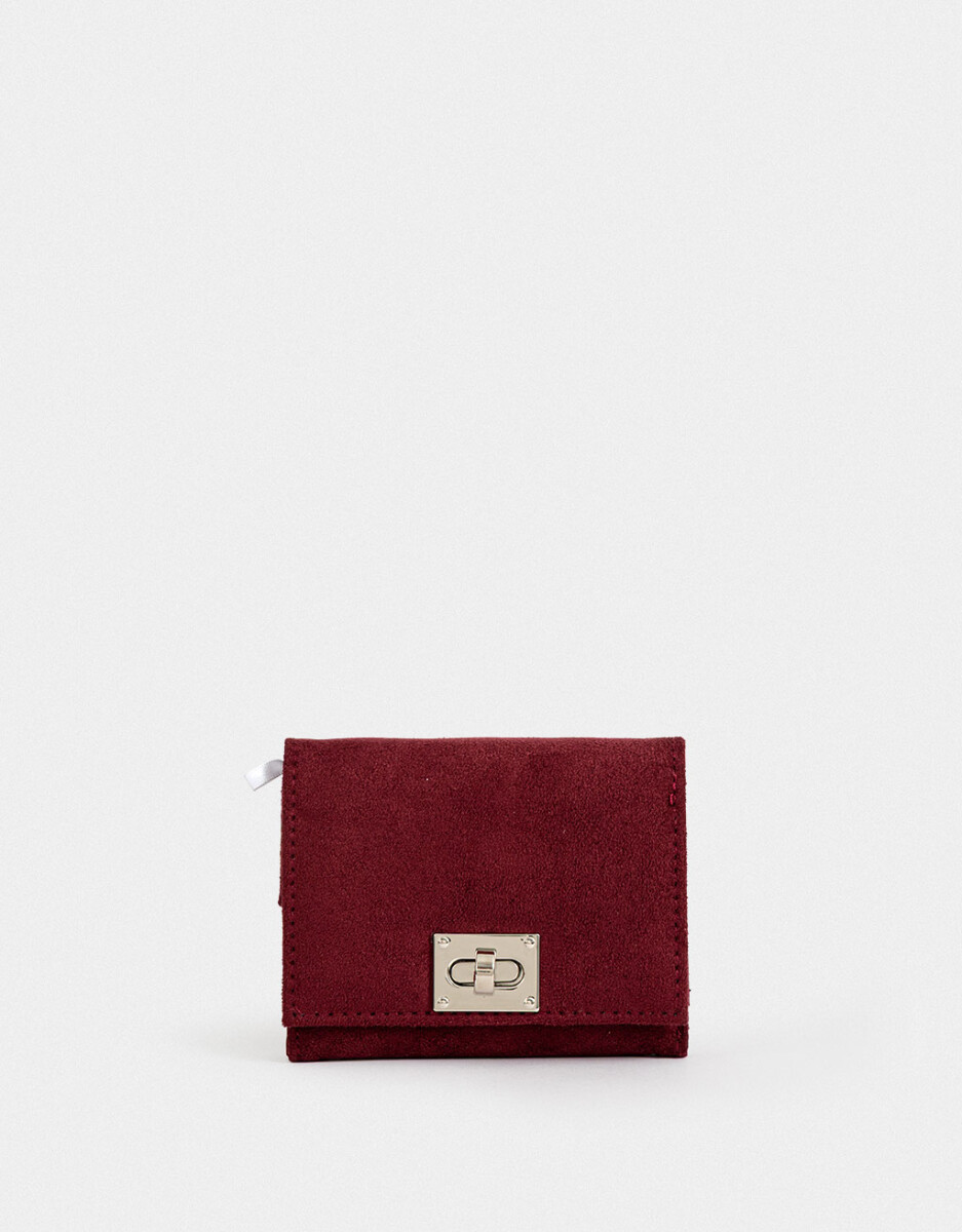 Billetera Solapa Rojo 