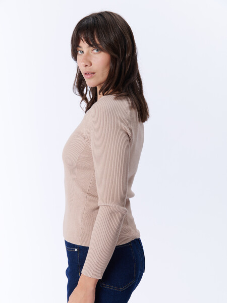 Remera Viscosa Beige