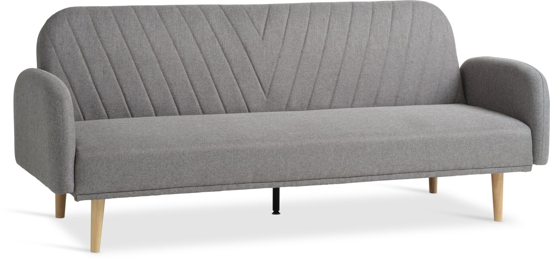 Sofá cama PARADIS 3 cuerpos tela gris claro - Gris claro 