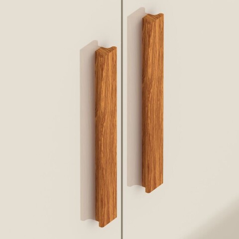 Ropero Vetro 4 Puertas 2 Cajones con Espejo, Perchero y Tocador 150cm MDP - Cinamomo Off White Ropero Vetro 4 Puertas 2 Cajones con Espejo, Perchero y Tocador 150cm MDP - Cinamomo Off White