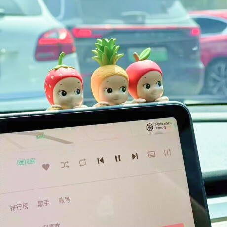 Mini Muñeco de Frutas con Ventosa para Celular o Vidrio Sc
