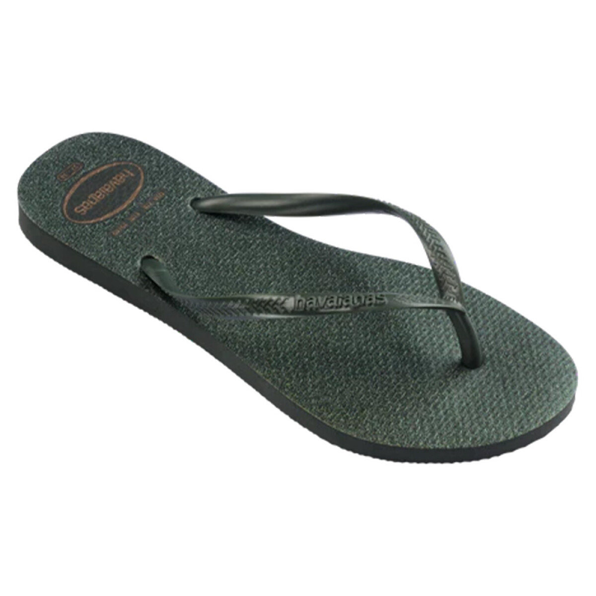 Sandalias Havaianas Slim Gloss Mujer - Verde Oliva 