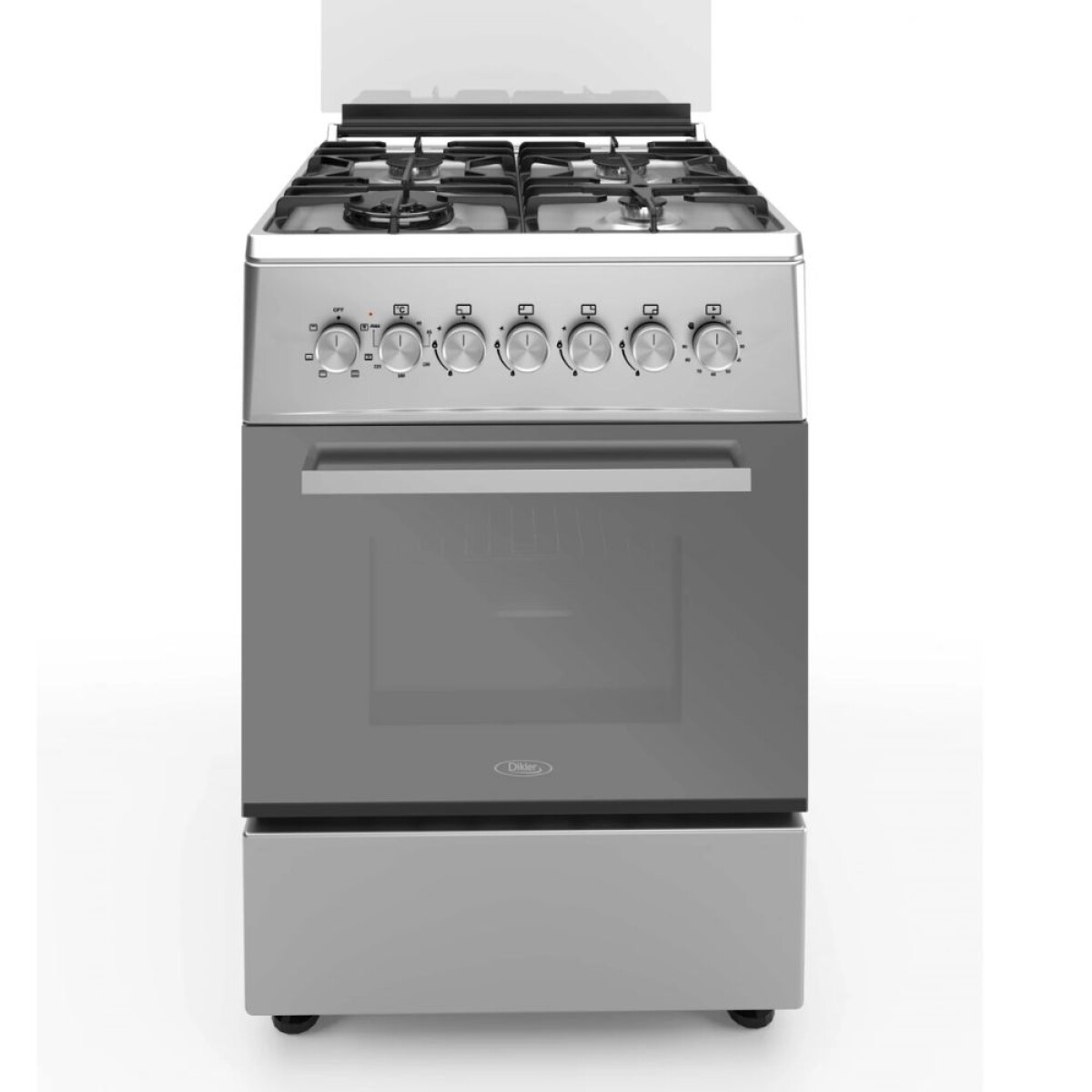 Cocina combinada Dikler 4H D-20 inox. 