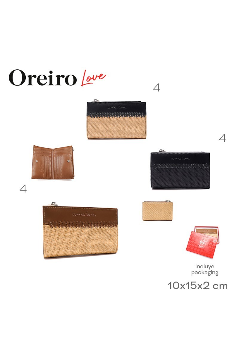 Billetera Oreiro Beige