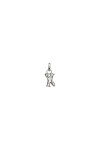 CHARM DE ALEACION DE METALES BAÑADO EN PLATA DE LEY CON FORMA DE LETRA X CON ARGOLLA Charm