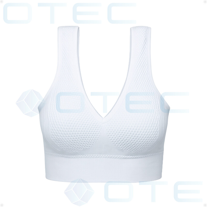 Soutien Top Sin Costuras De Espalda Ancha Blanco