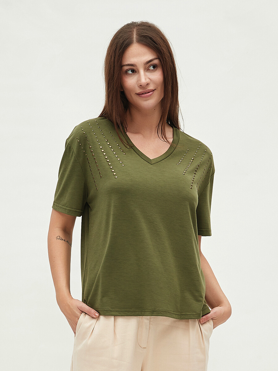 REMERA GILDA - OLIVA 
