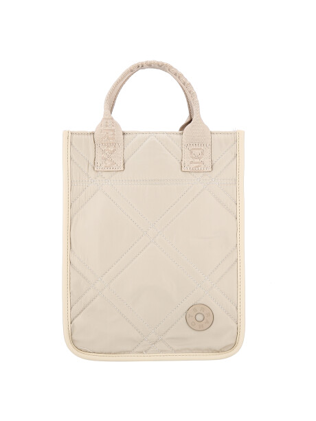 Bolso Matero Capitoneado Beige
