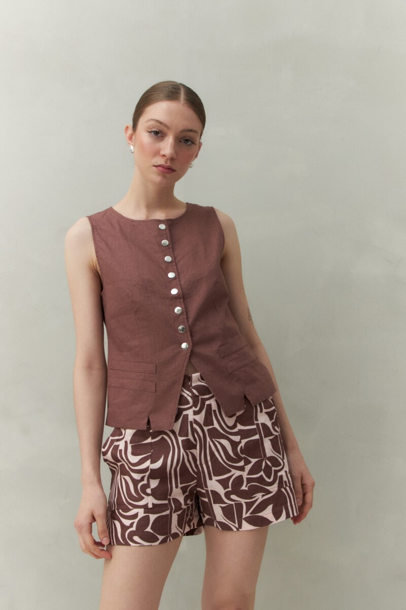 SHORT NILS PRINT Rosa Bebé