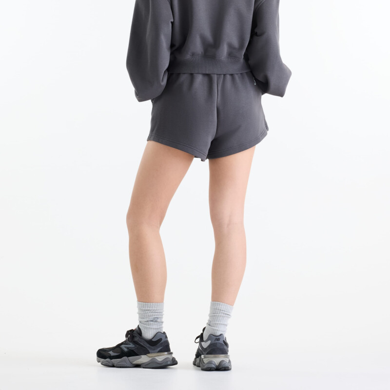 Short Newbalance Trackside French Terry mujer WB62232JBLK Gris