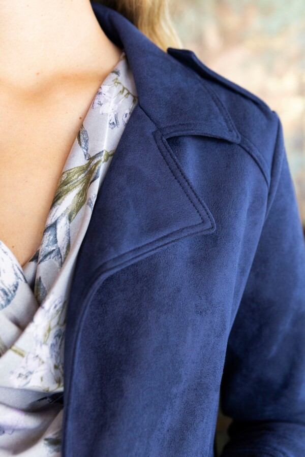 Chaqueta Suede AZUL