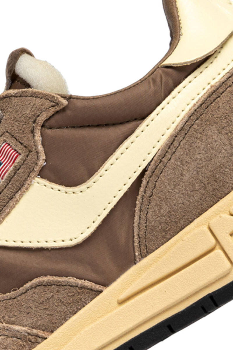 REELWIND LOW MAN SUEDE/NET COC Marron