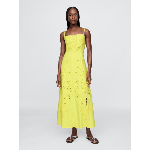 SL EMBR MAXI DRESS LIMEADE 13-0645 TCX