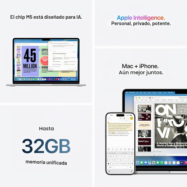 Macbook Air M5 16gb Ram 512gb Ssd Mdhh4ll 2026 CELESTE
