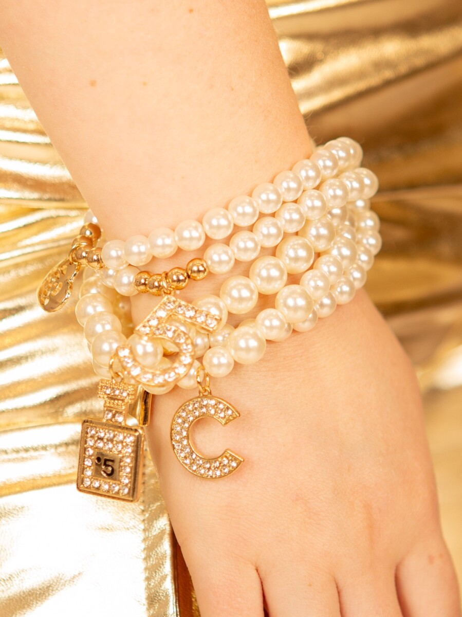 Set pulseras perfum - Blanco 