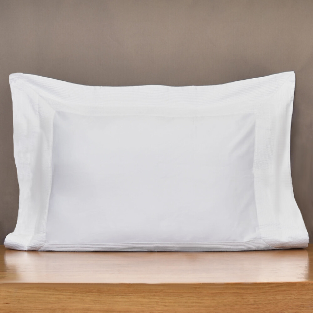 Funda 400 Hilos Finezza Valenza Blanco 50x70cm