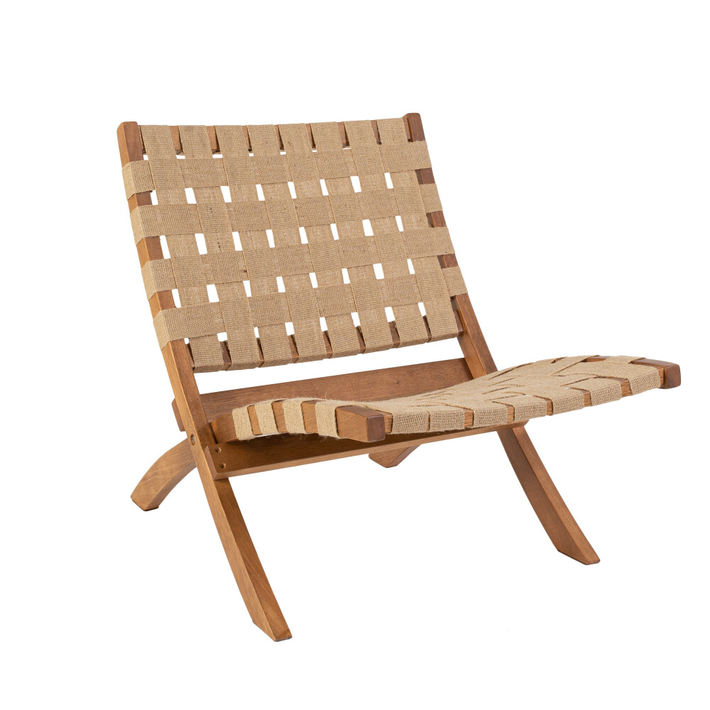 BUTACA PLEGABLE 1 CUERPO MADERA MARRON ALELI