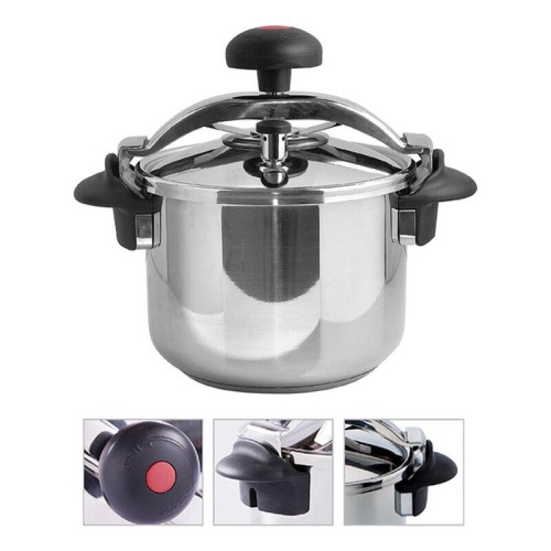 Olla a Presión Cuori Capri Nro 8 en Acero Inoxidable 7.5Lts Olla a Presión Cuori Capri Nro 8 en Acero Inoxidable 7.5Lts