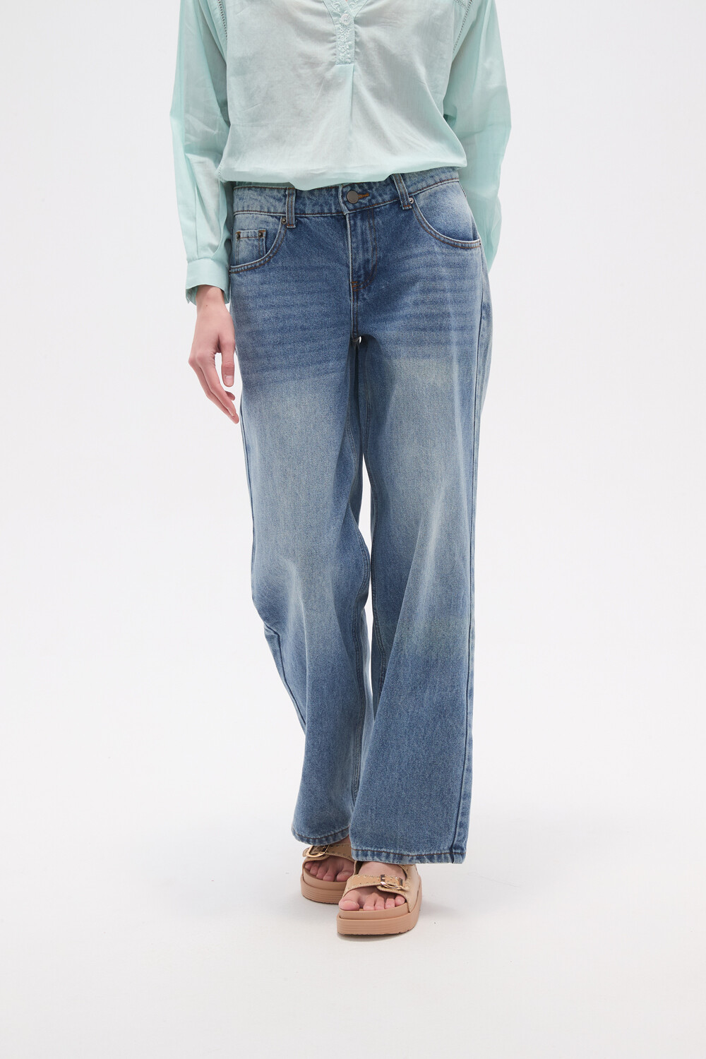 Pantalon Alenca Azul Claro