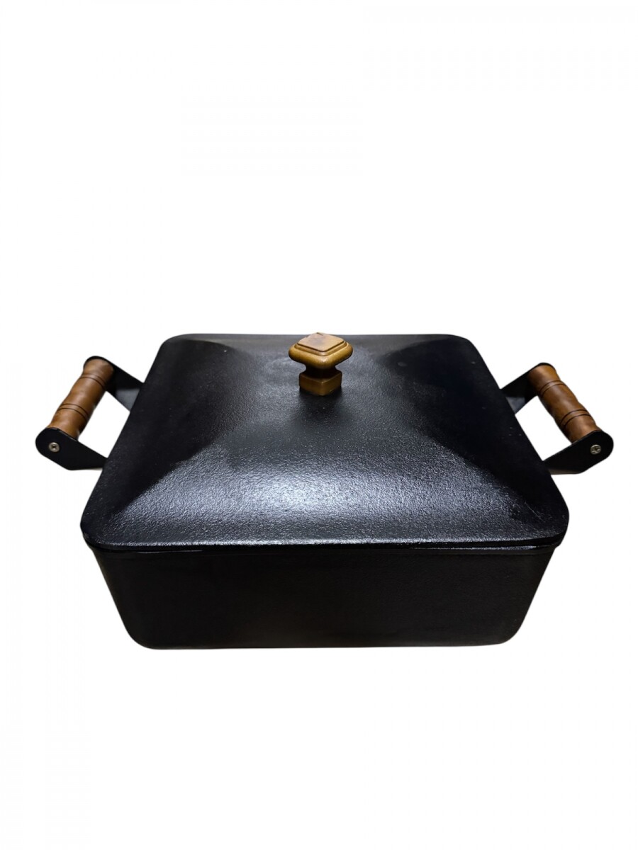 OLLA DE HIERRO FAIRES CUADRADA 6.4LTS C/TAPA 27*27*10.7CM 