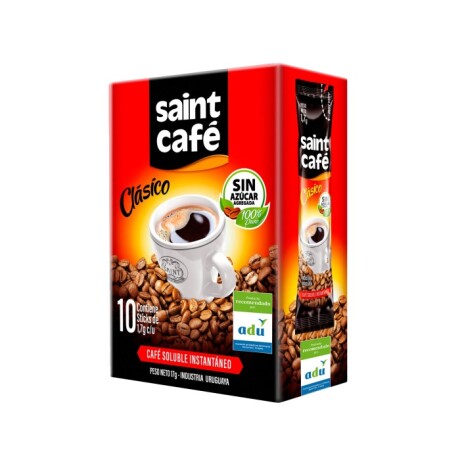 Pack X10 Sticks Café Saint Café Soluble Clásico 001