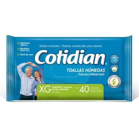 COTIDIAN TOALLAS HUMEDAS XG X 40 COTIDIAN TOALLAS HUMEDAS XG X 40