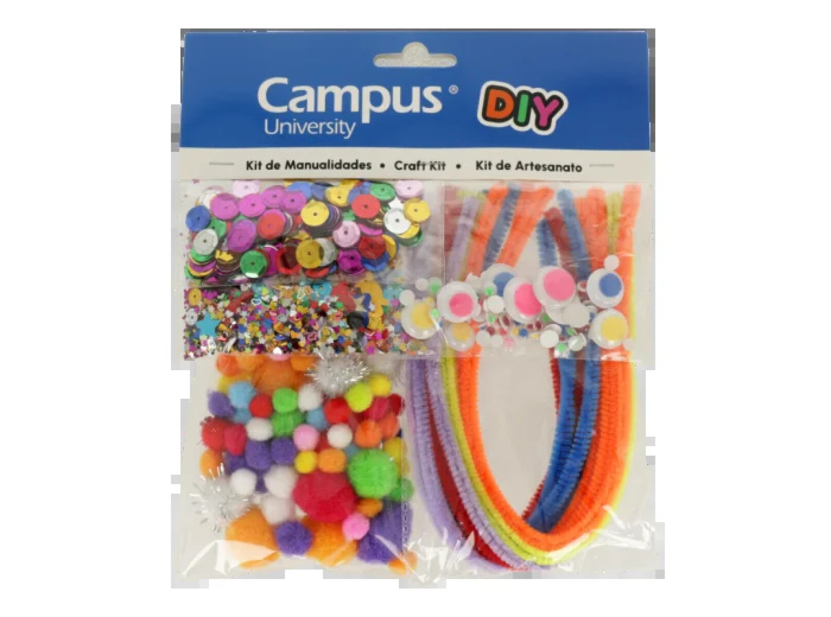 Kit creativo arcoíris Campus Blister surtido 