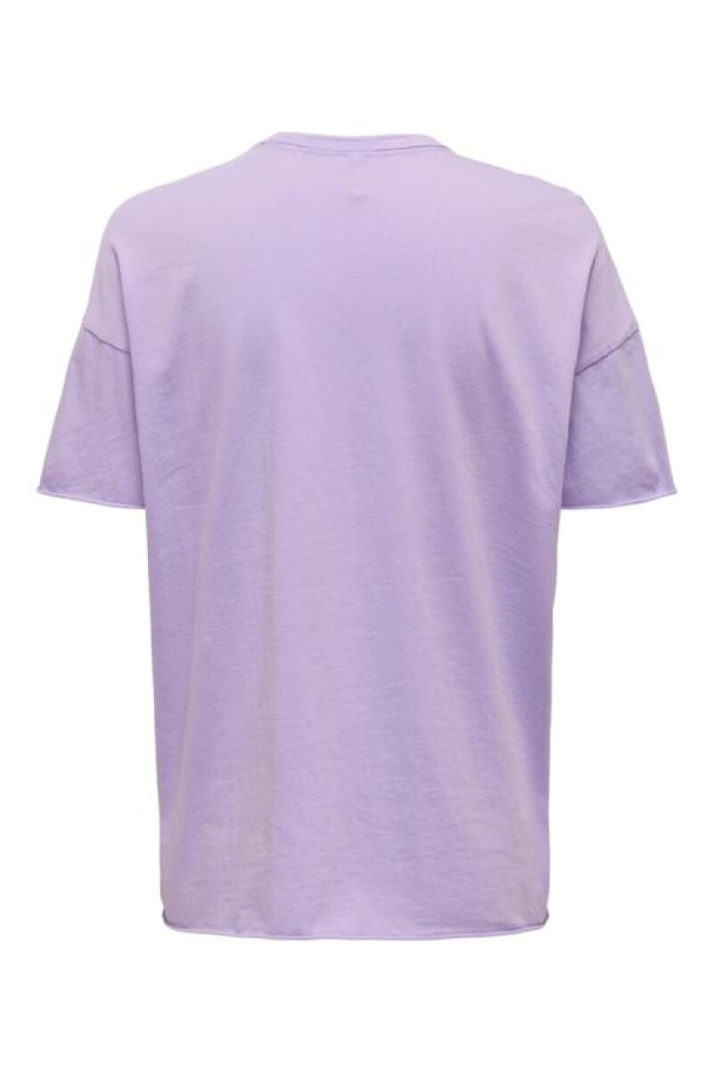 Camiseta Lucyy Overzise Purple Rose