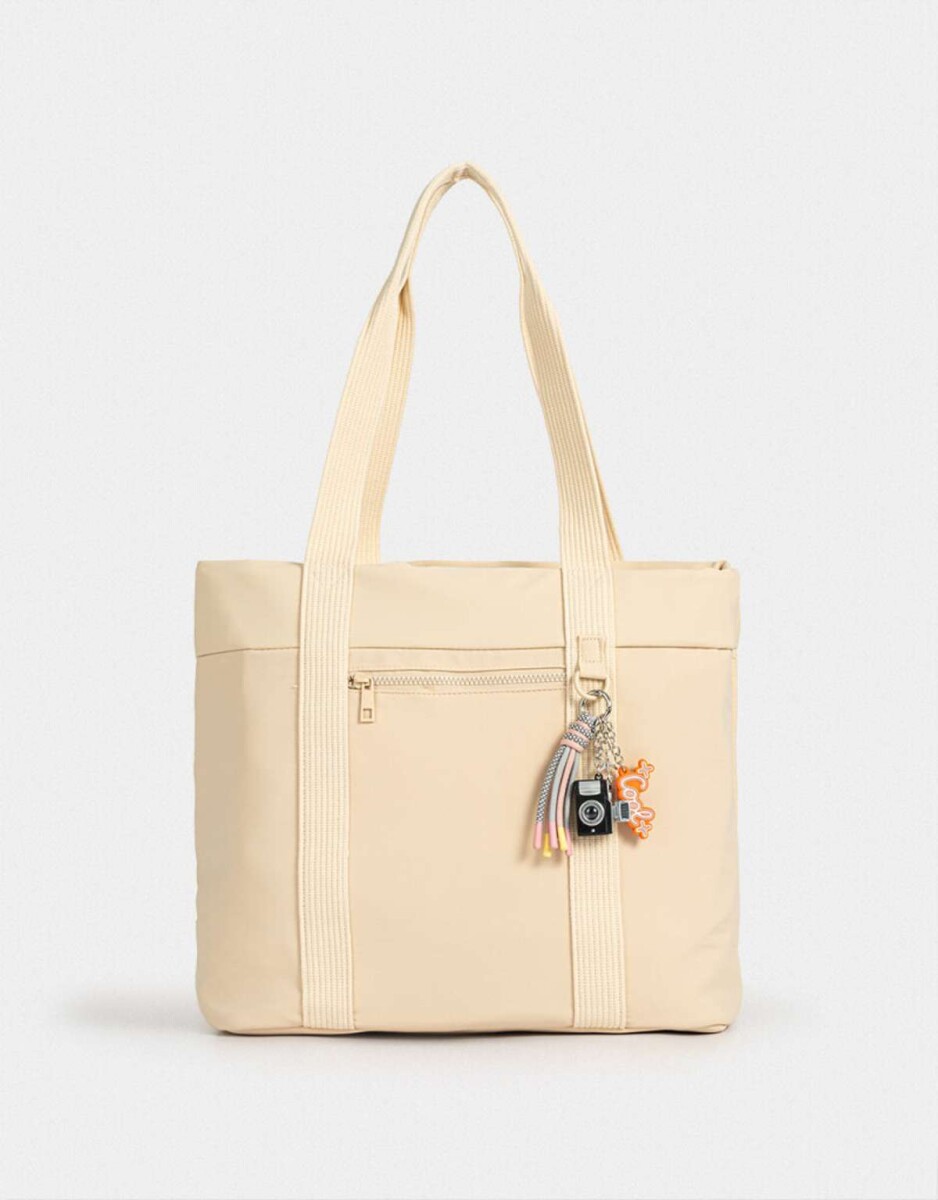 Cartera Shopper - Blanco Crudo 