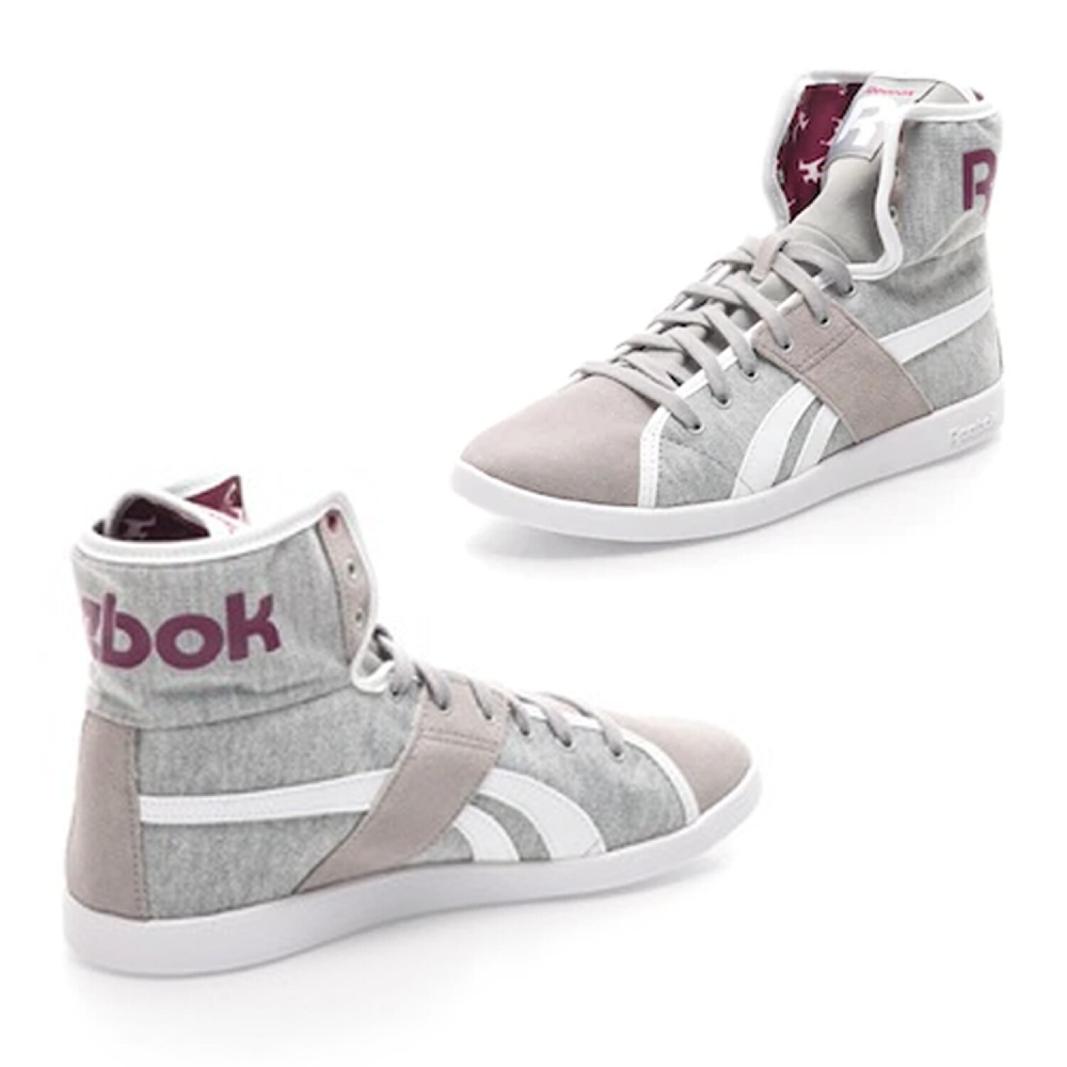 Championes Reebok Mujer Freestyle High Classic 2431 Casual - Blanco — HTS
