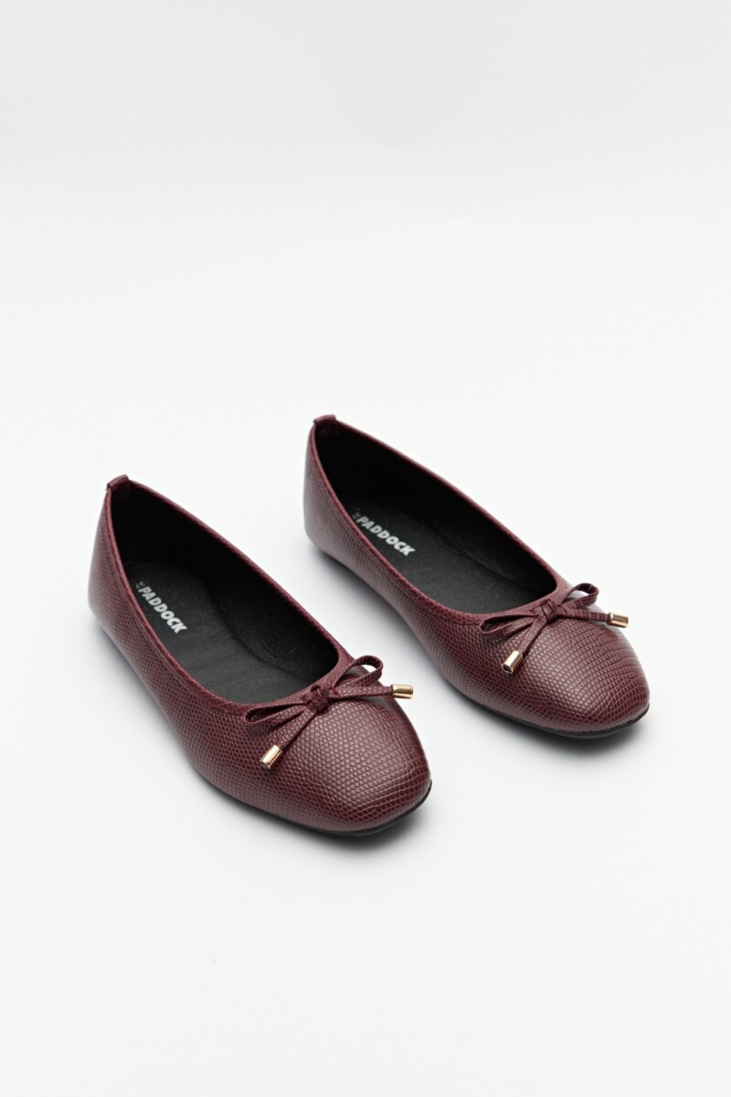BALERINA KRILLER Rojo Oscuro