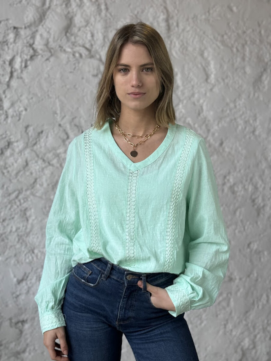 Blusa Jazmin - verde agua 