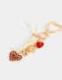 Bijouterie Vs Moño Llavero Y Bag Charm De Corazón - Dorado