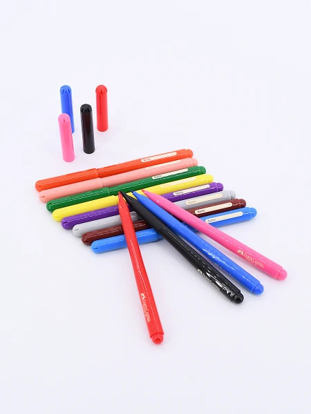 MARCADORES FINOS X 12 FABER CASTELL MULTICOLOR