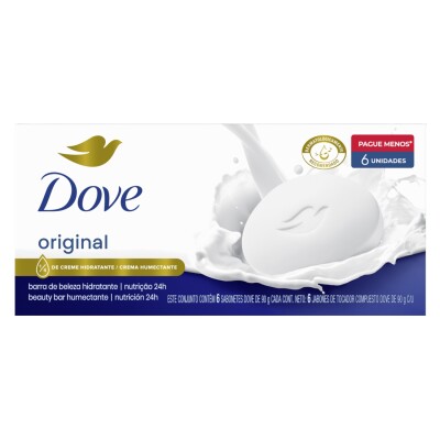 Jabón Dove Blanco 90 Grs 6 Uds. Jabón Dove Blanco 90 Grs 6 Uds.
