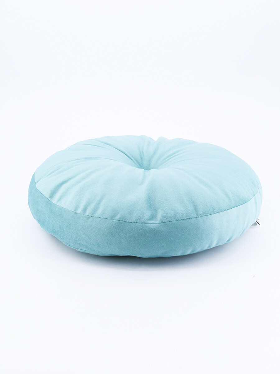 ALMOHADON VELVET REDONDO - VERD ESMERALDA 