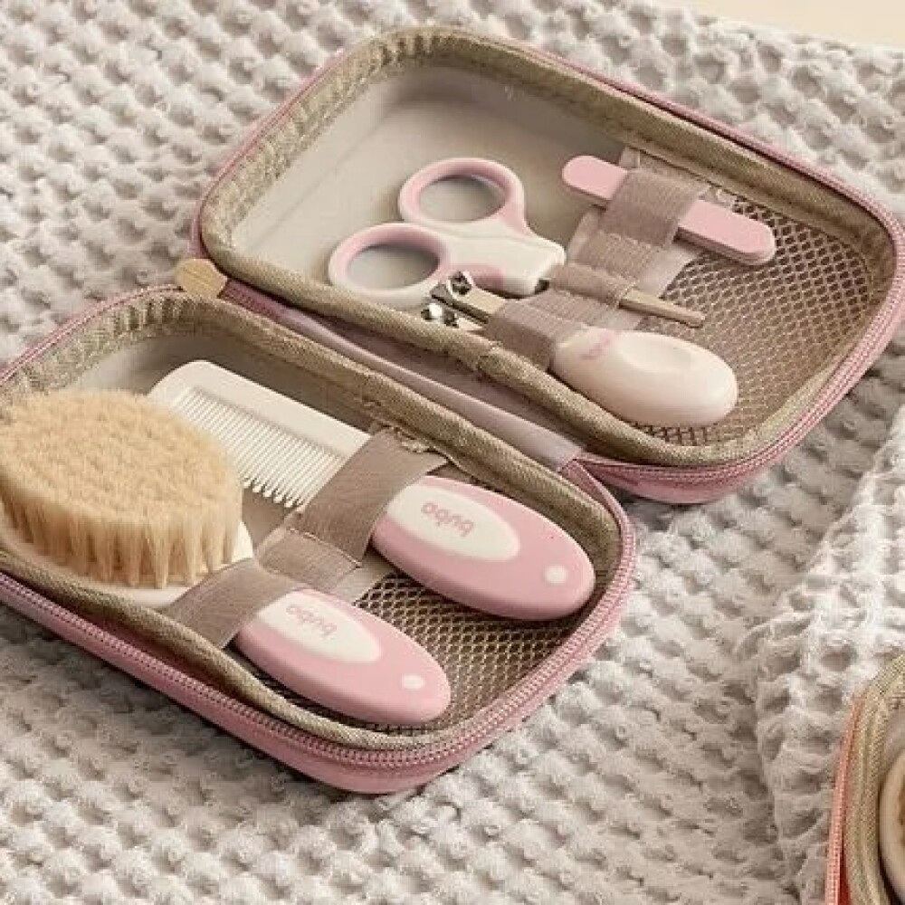 Neccesaire BUBA set cuidados estuche rigido rosado