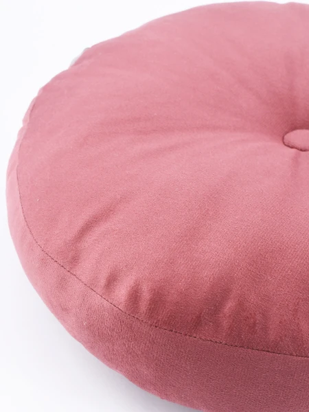 ALMOHADON VELVET REDONDO ROSADO