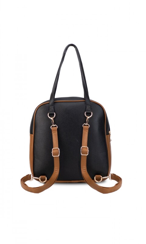 MOCHILA CLARA NEGRO Y SUELA